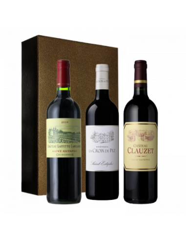 Coffret trio Saint Estèphe/ 3 bouteilles/ 2,25 L fabrication France 🇫🇷 acheter