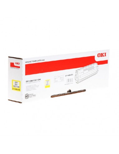 Toner authentique Oki 44844505 - Jaune le concept de la Pate a emporter 