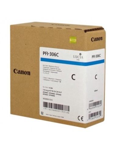 Canon UPFI306C Cartouche originale 6658B001  PFI306C - Cyan vous aussi creer 