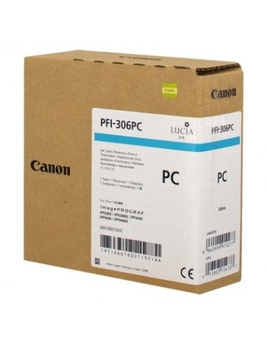 Canon UPFI306PC Cartouche originale 6661B001  PFI306PC - Cyan Clair offre 