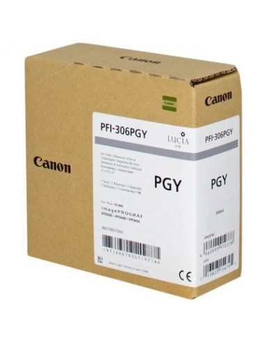 Canon UPFI306PGY Cartouche originale 6667B001  PFI306PGY - Gris Clair Profitez des Offres !