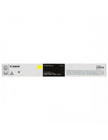 Canon EXV58 - Toner authentique 3766C002 - Yellow pas cher